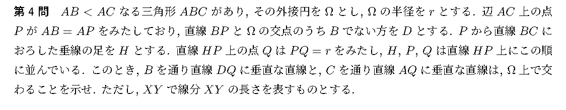 代表選考合宿 2024 問題4の日本語問題文